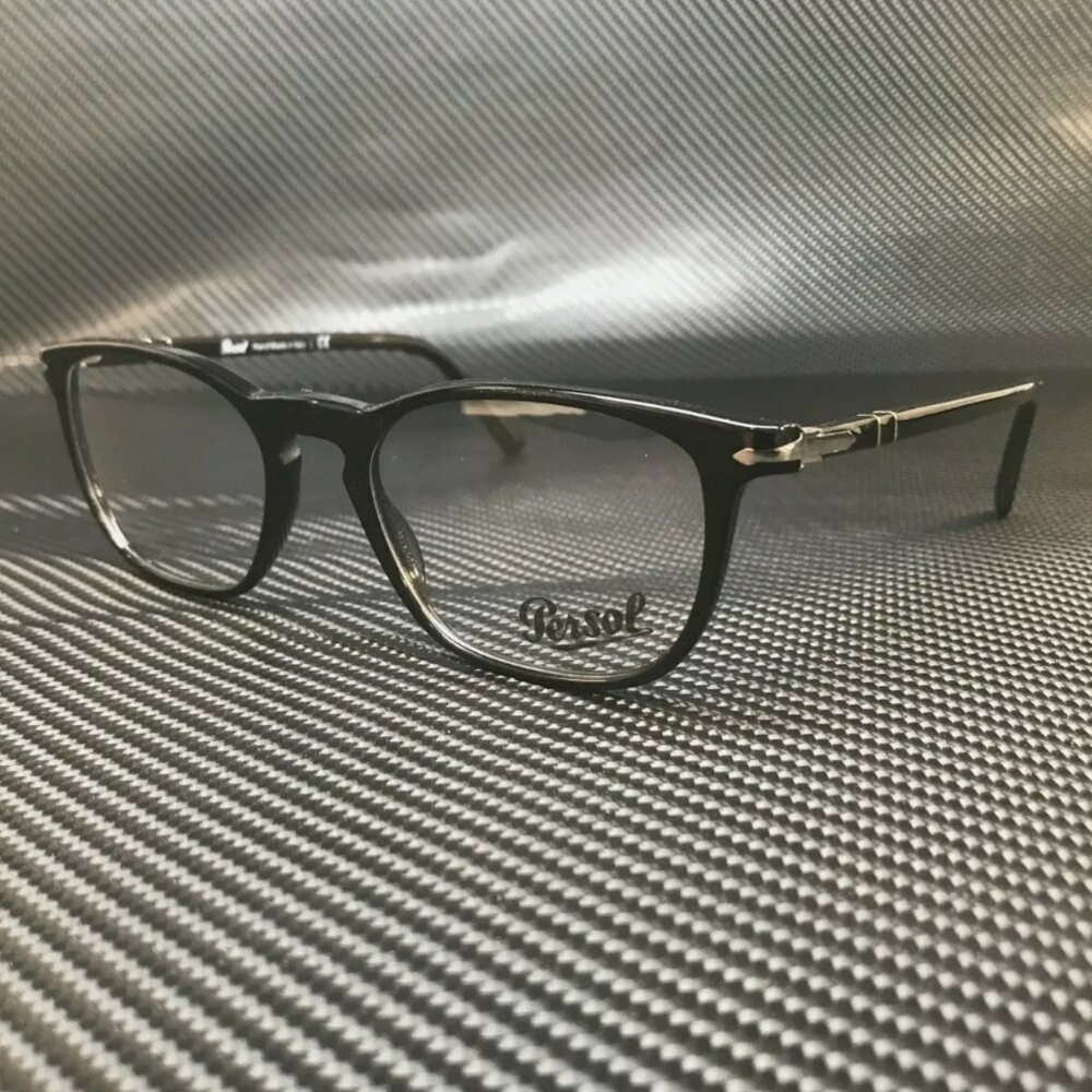 NEW Persol Black Men's 52mm Eyeglasses